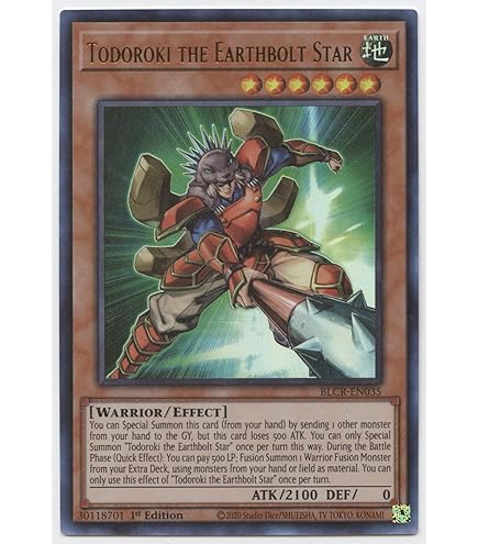 Amazon.com: yugioh - Idaten The Conqueror Star BLRR-EN039 Ultra Rare 1st  Edition