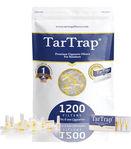 cigarette tar catcher Amazon.com: TarTrap 300-Pack Premium Cigarette Filters, Superior Tar &  Chemical Removal, Fits Regular & King Size Cigarettes, Disposable Cigarette  Filter Tips, Tar Bar Filters for Smokers : Health & Household