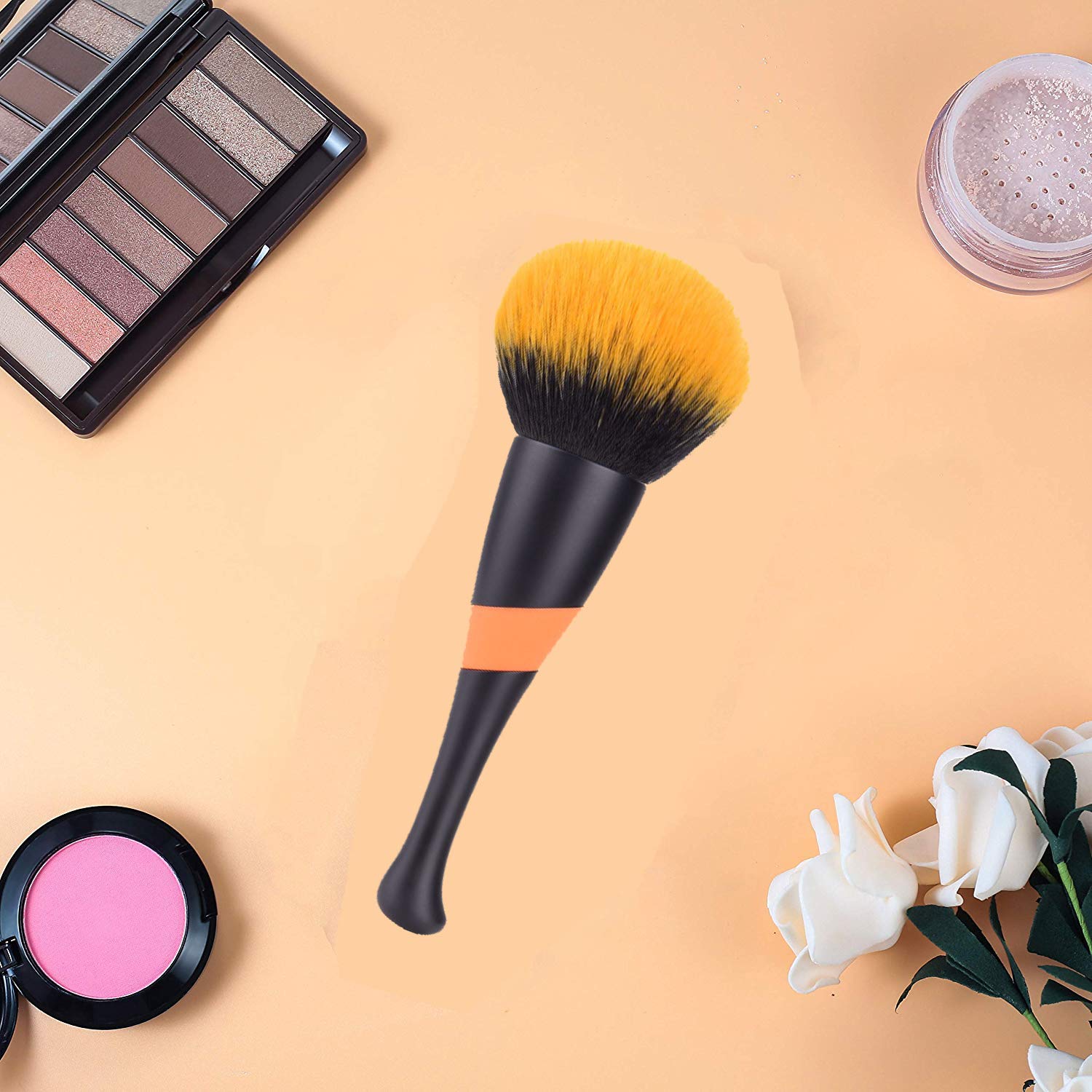 Super Large Mineral Powder Brush, Tailpa Soft Fluffy Foundation Brush, Kabuki Makeup Brush, Professional Powder Brush and Blush Brush for Daily Makeup (black): Beauty