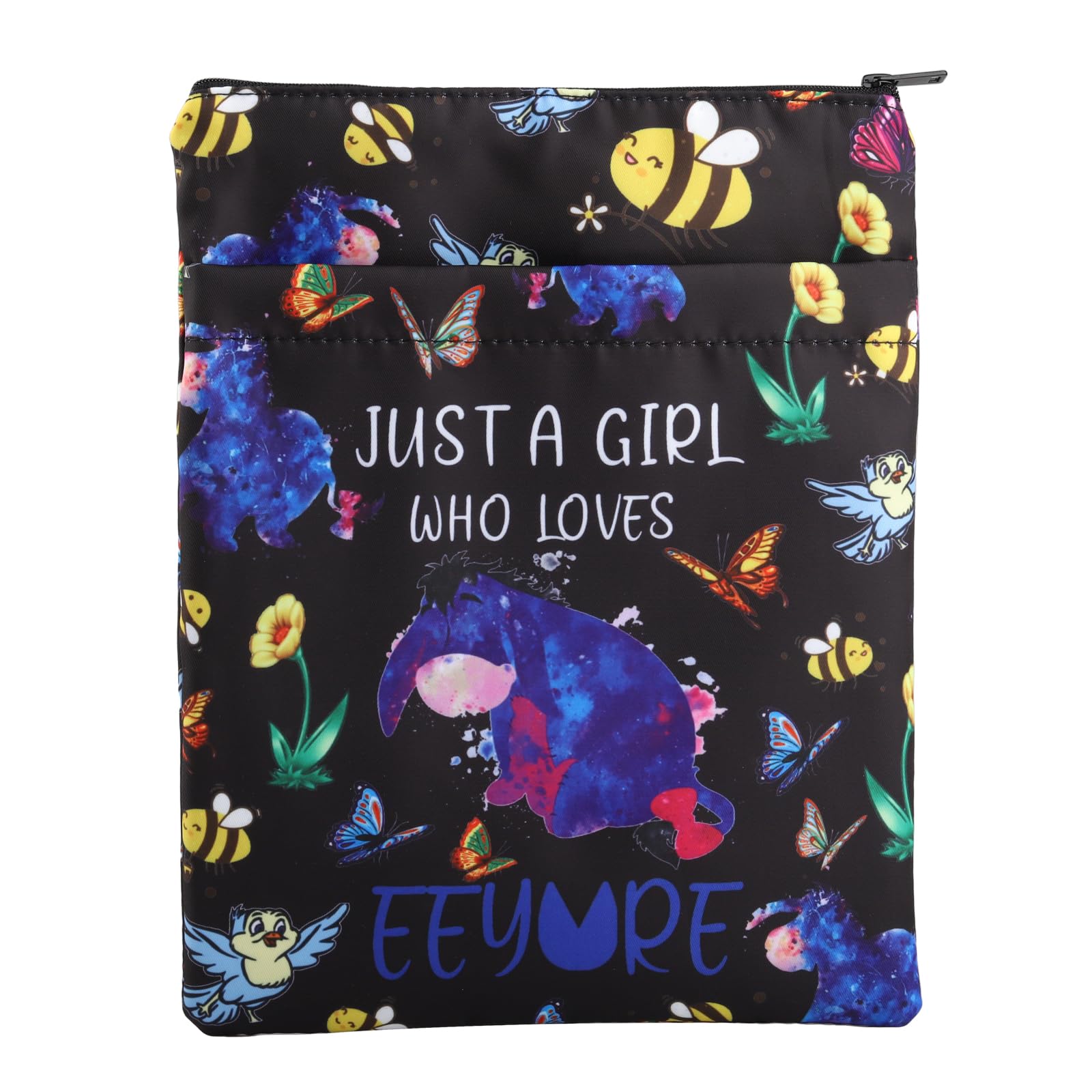 PLITI Funny Eeyore Inspired Gift Eeyore Fans Gift Just A Girl Who Loves Eeyore Book Sleeve for Donkey Lover (Girl Loves Eey BSblU)