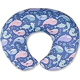x-vesolje Nursing Pillow, Breastfeeding Pillow with Removable Cover, Ergonomic Breast Feeding Pillow, Baby Feeding Pillow for Mom Easier Breastfeeding- Original Size/Whale
