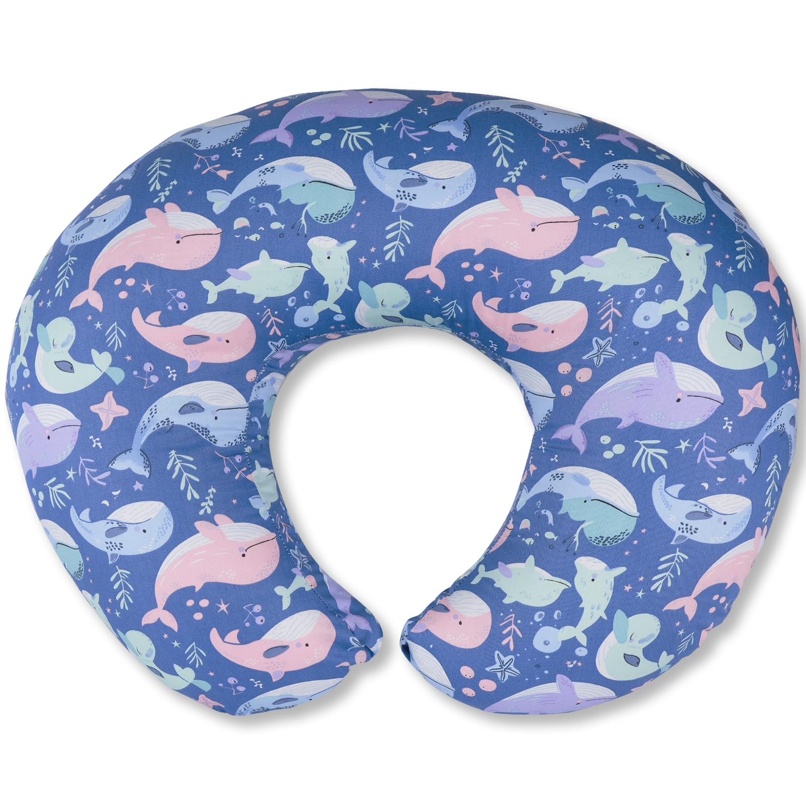 Photo 1 of x-vesolje Nursing Pillow, Breastfeeding Pillows with Standard Size Removable Cover, Breast Feeding Pillow with Breathable Filling, Ergonomic Nursing Essentials for Bottle and Breastfeeding- Whale