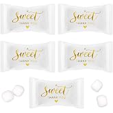 Thank You Buttermints Individually Wrapped Buttermint Candy 13 oz | Bulk Thank You Mints Wedding Favor Candy Baby Shower Bridal Shower Party Favors Candy Buffet Dessert Table