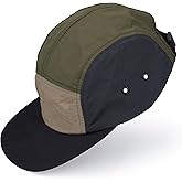 CLAPE 5 Panel Hat for Men, Curved Brim UPF50+ Sun Hats Quick Dry Outdoor Sports Running Hat Baseball Cap