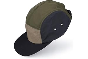CLAPE 5 Panel Hat for Men, Curved Brim UPF50+ Sun Hats Quick Dry Outdoor Sports Running Hat Baseball Cap