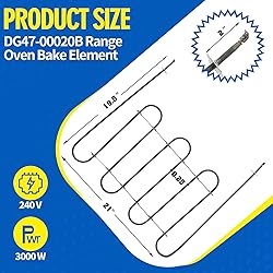 DG47-00020B Range Oven Bake Element Compatible with