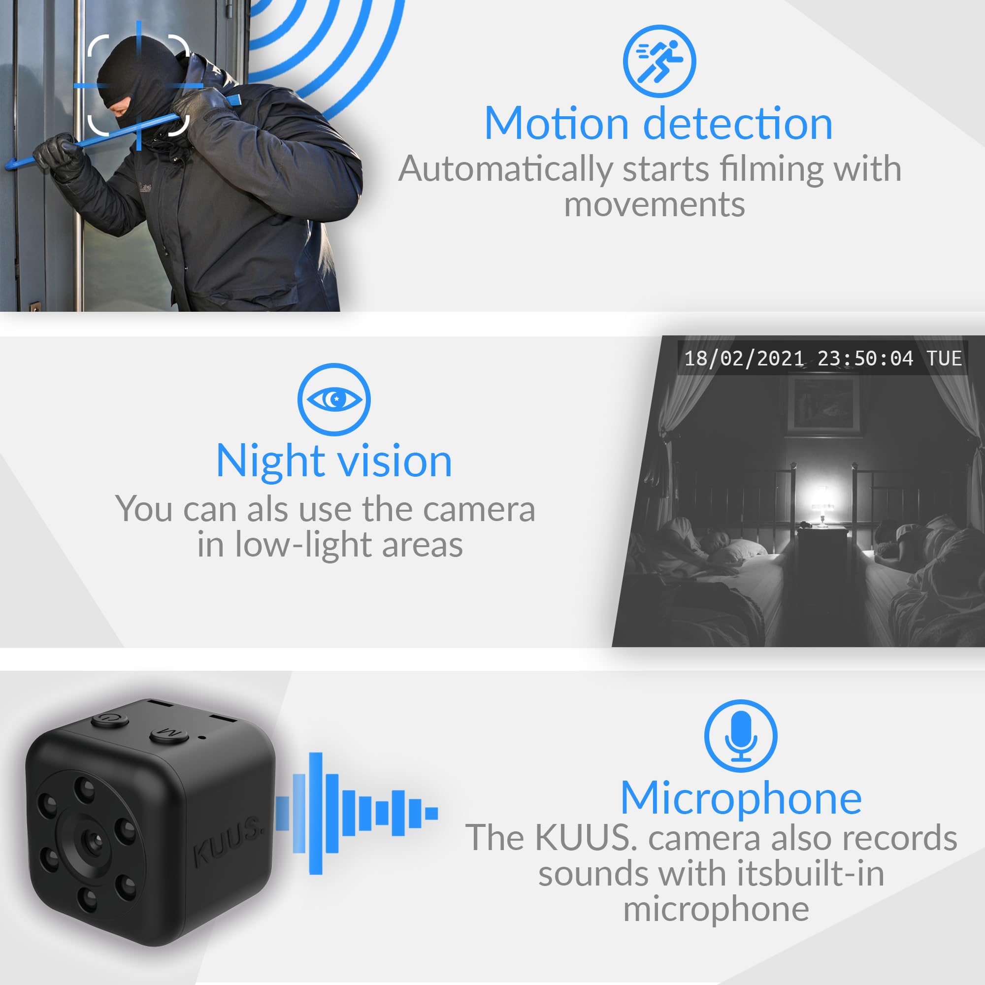 Surveillance Camera Niyps Mini Wifi Camera Niyps Waterproof Mini