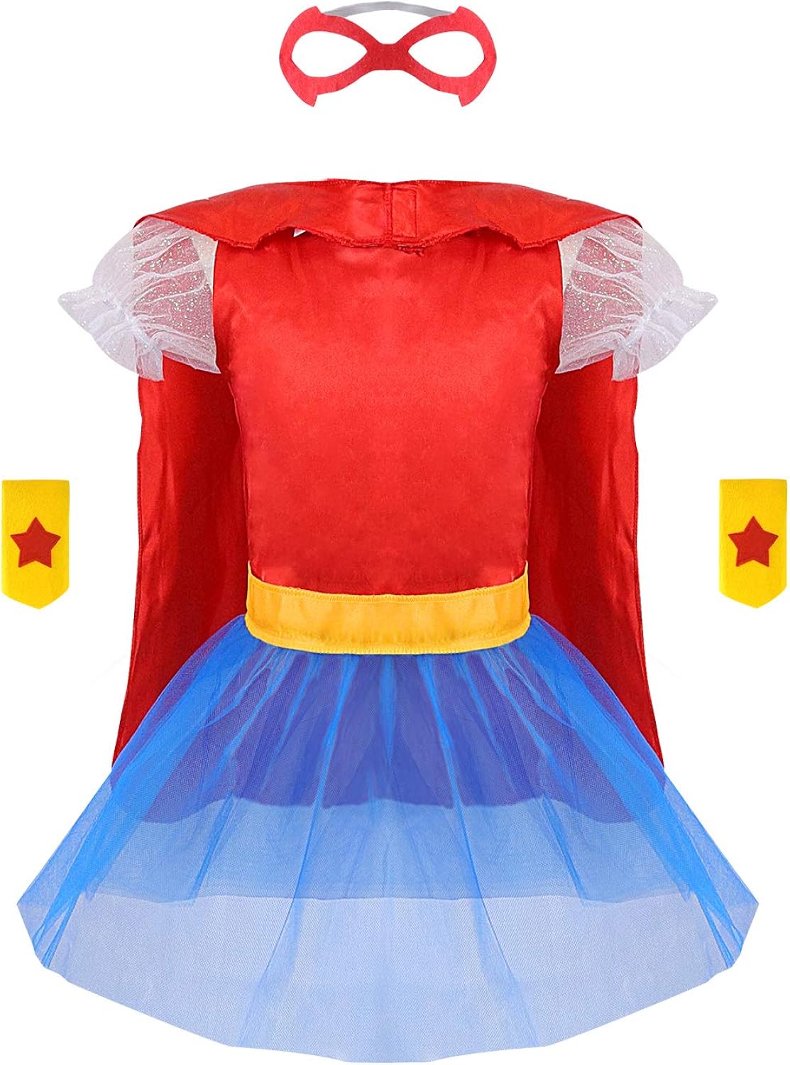 Girls Dress up Trunk Princess Set, Jeowoqao 24 PCS Pretend Play Costume Set, Fairytale, Supergirl, Princess, Rainbow Unicorn Costume for Toddler/Little Girls Ages 3-5yrs: Clothing