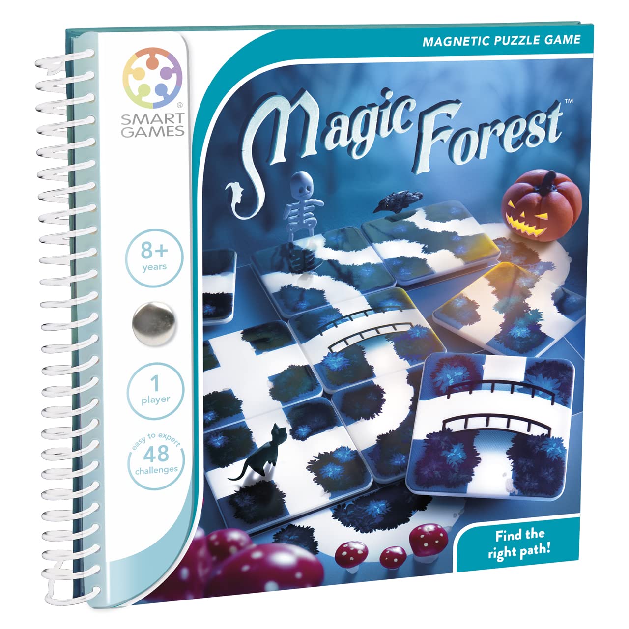 SmartGames - Magic Forest, Magnetic Puzzle Game with 48, 8+ Years