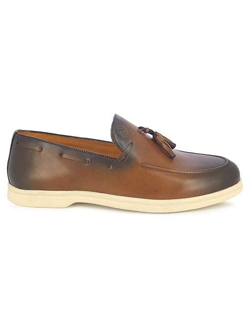 Alberto Torresi Bergamo Men�s Tan Tassel Shoes Amazon.in