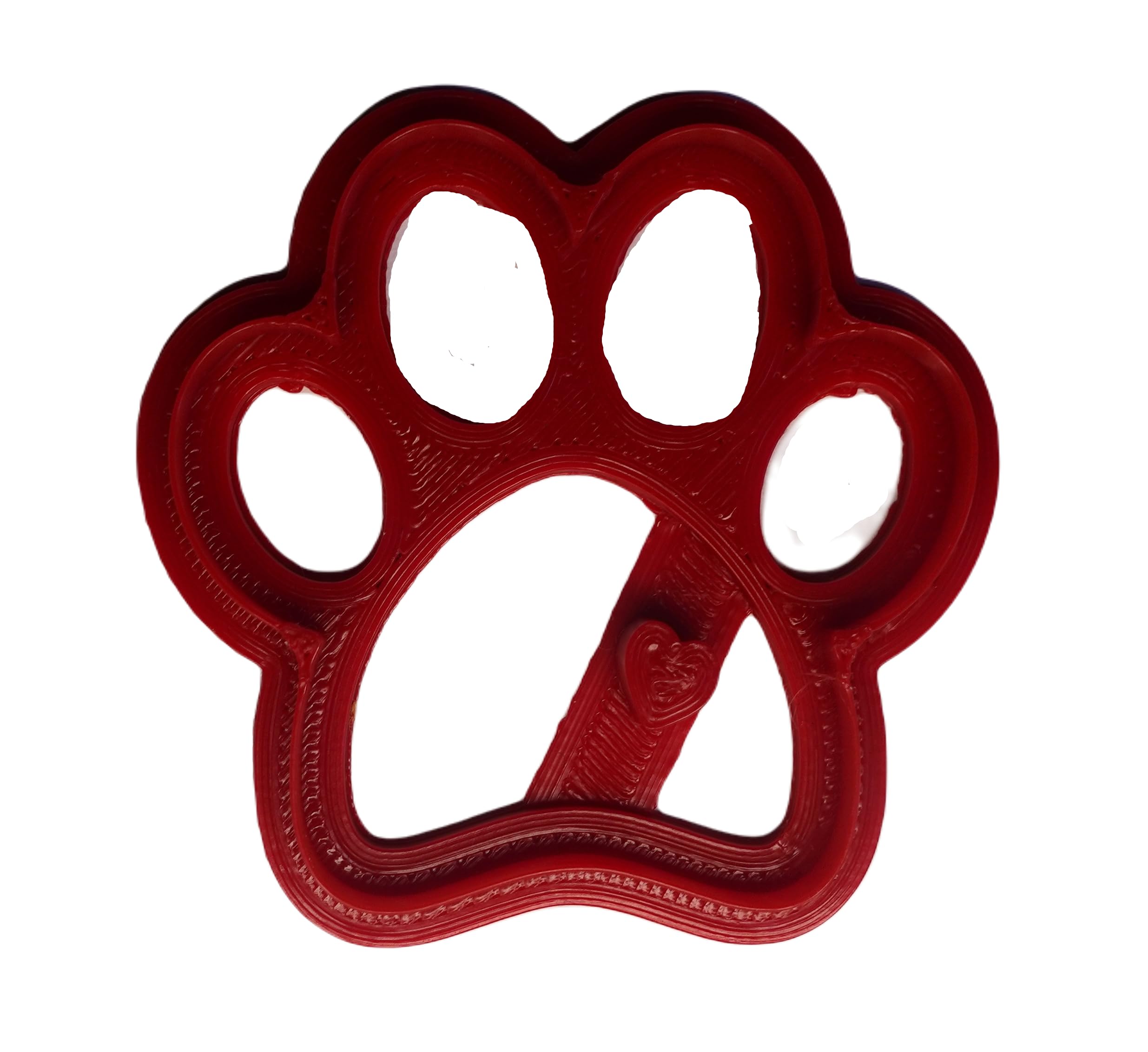BakeInStyle Dog Paw with Heart Cookie Cutter - Eco-Friendly Biodegradable PLA Cookie Mold for DIY Baking | Perfect for Pet Lovers and Themed Parties