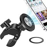 EEEKit Exercise Bike Phone Holder, Magnetic Handlebar Phone Mount for iPhone Magsafe and All Smartphones, for Stationary Treadmill Gym Fitness Equipment