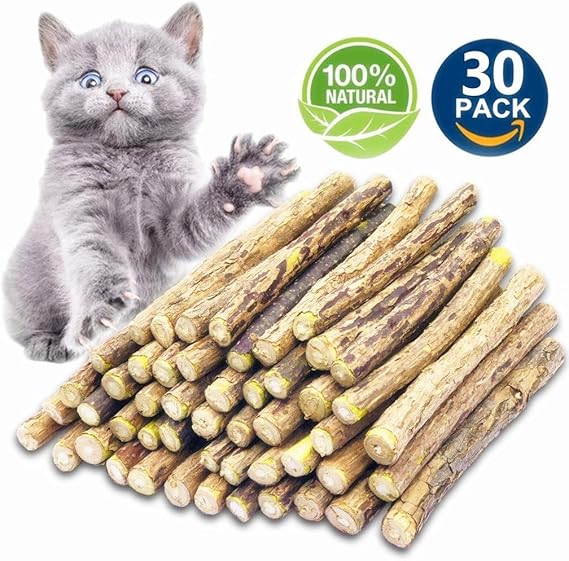 SAVING NOW Catnip Sticks 30 Pcs Matatabi Cat Stick Catnip Chew Sticks