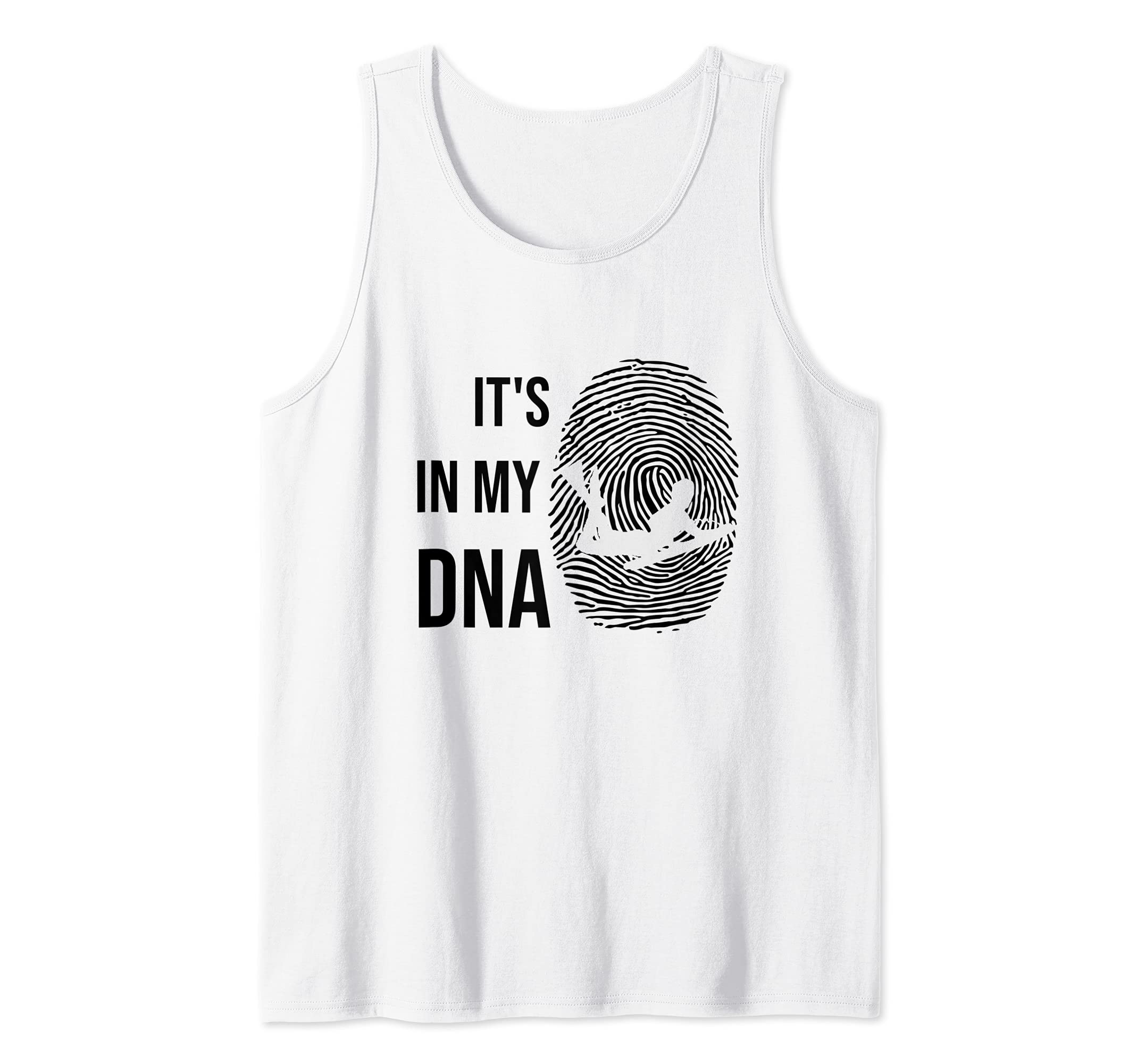 Bodyboard Wave Silhouette DNA Bodyboarding Funny Tank Top