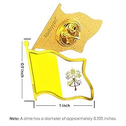 Vatican City (Holy See) Flag Lapel Pin - Enamel