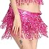 Bauchtanzrock Mit Quallen-Fransen – 16-teiliges Set Für Frauen & Mädchen, Chiffon, Einheitsgröße (Taillenumfang 70–102 Cm)