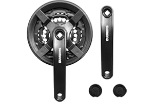 Relwears Bike Crankset FC-TY301 42-34-24T for 3x6/7/8Speed Gears Square Taper Set 170MM Crank Arm for Mountain Bike