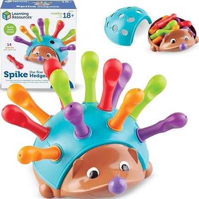 Learning Resources Spike the Hedgehog Fine Motor Toy Color Matching Pegs