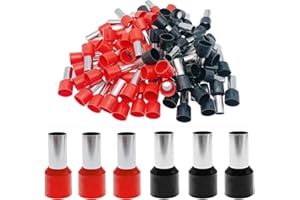 Teansic 40pcs AWG 2/0 Wire Ferrules Connectors,Insulated E70-20 Ferrule Cord Pin End Terminals Wire Connector Kit