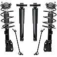 Detroit Axle - 6pc Suspension Kit for Buick Enclave Chevy Traverse GMC Acadia Saturn Outlook Complete Front Struts with Coil Spring Sway Bar Links Rear Shock Absorbers Replacement