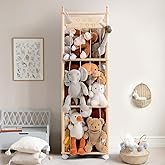 Mloong Stuffed Animal Storage, Wood Stuffed Animal Zoo Storage,Space Save Toy Organizer, Extra Large Capacity Plush Toy Cage,Stuffed Animal Holder,Gift for Nursery Playroom Kidroom Bedroom-54 inch