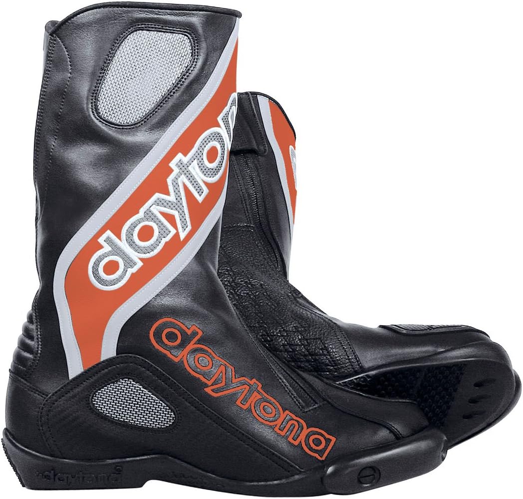 Daytona Evo Sports GTX Racing Leather Motorcycle Boots – Black/Red