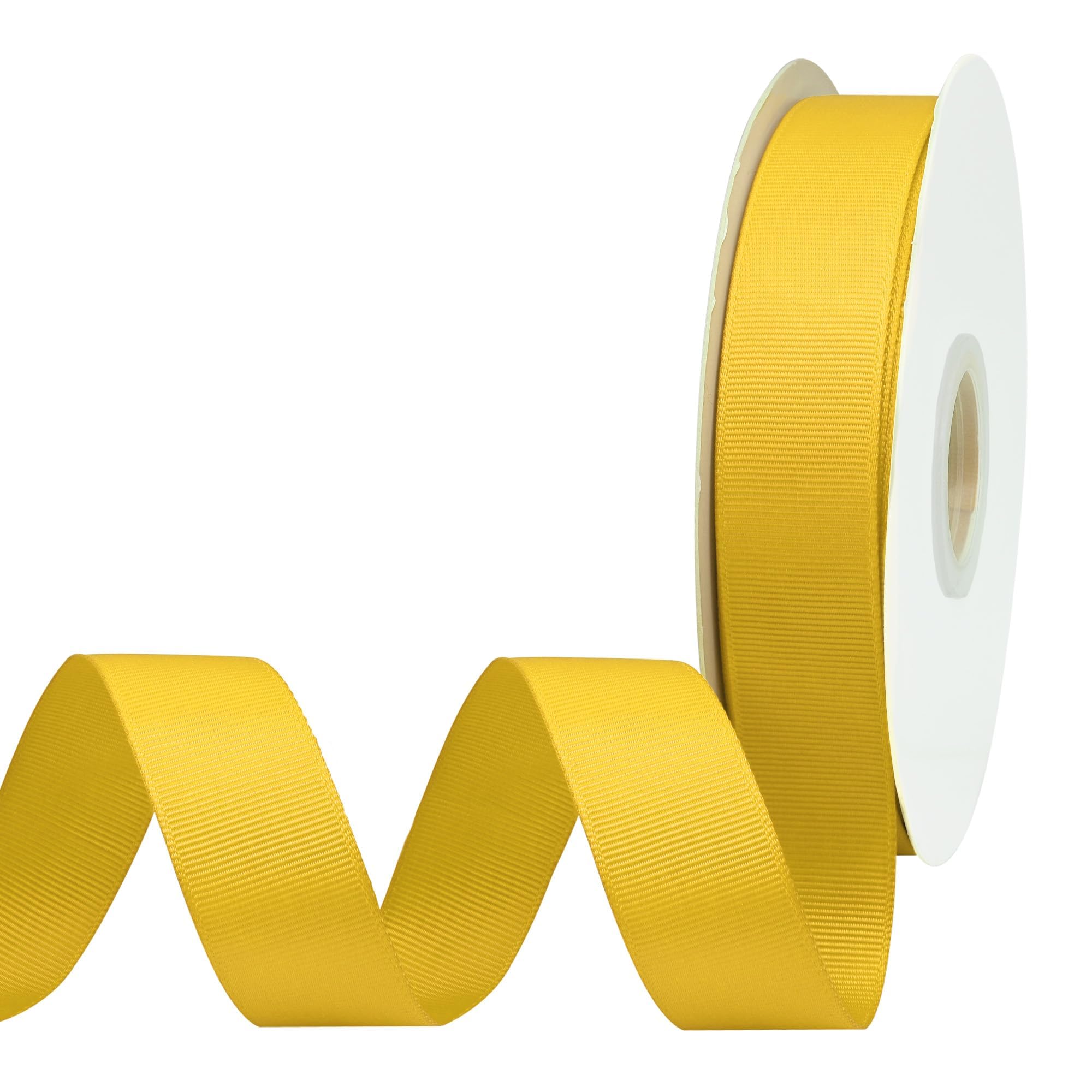 BVIEAKD 26mm x 45m Maize Grosgrain Ribbon Maize Ribbon for Gift Wrapping Very Suitable for Weddings Decoration Bouquet Arts Craft Sewing Hair Bow Invitation