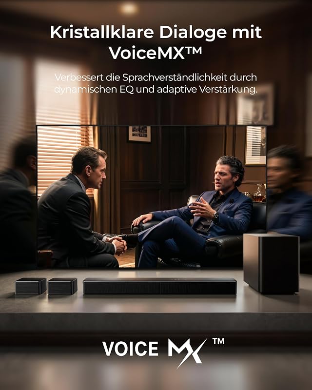 7.1 Vollständig Kabelloses Surround Sound System mit Dolby Atmos