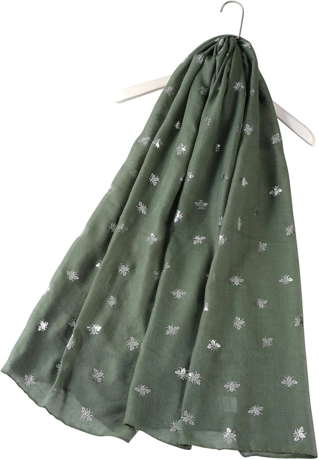 Bee Scarf Different Colour Scarf Available Silver Bee Print Scarf