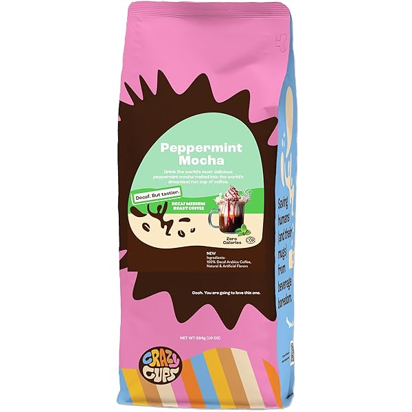 CRAZY CUPS DECAF PEPPERMINT MOCHA 10 OZ