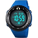 CARLIEN Men's Digital Sports Watch Tactical Watch with LED Backlight | Waterproof,Alarm Date Outdoor Watch For Men