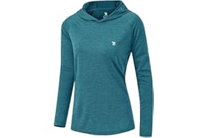 JHMORP Women's Hiking Shirts Hoodie UPF 50+ Sun Protection Quick Dry Lightweight Long Sleeve Sweatshirts Thumb Hole