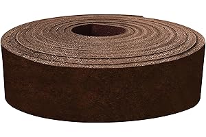 EUROPEAN LEATHER WORKS ELW 9-10 oz (3.6-4mm) Latigo Leather Belt Grade Straps & Strips | Size: 1.5"x84" (3.8x213cm) | Brown | Full Grain Cowhide, Heavy Duty Holsters, Sheathes, Harness, Saddle, Guitar Straps, DIY Crafts