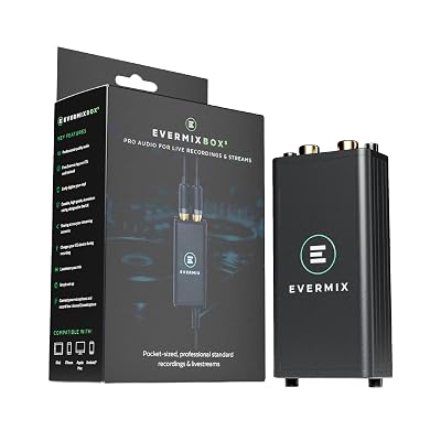 EvermixBox5 DJ Audio Interface – Record & Livestream DJ Sets, iOS & Android Compatible