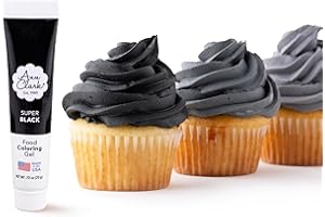 ANN CLARK COOKIE CUTTERS Ann Clark Super Black Food Coloring Gel .70 oz. Professional Grade Made in USA