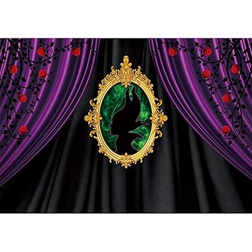 Allenjoy 7x5ft Fabric Maleficent Theme Party Backdrop Amazon In