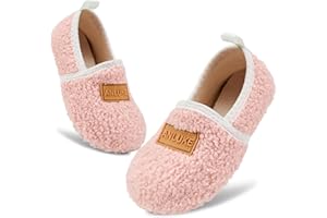 ANLUKE Kids Toddler Slippers Boys Girls Indoor House Shoes Non-Slip Slippers Socks Outdoor Warm Walking Shoes