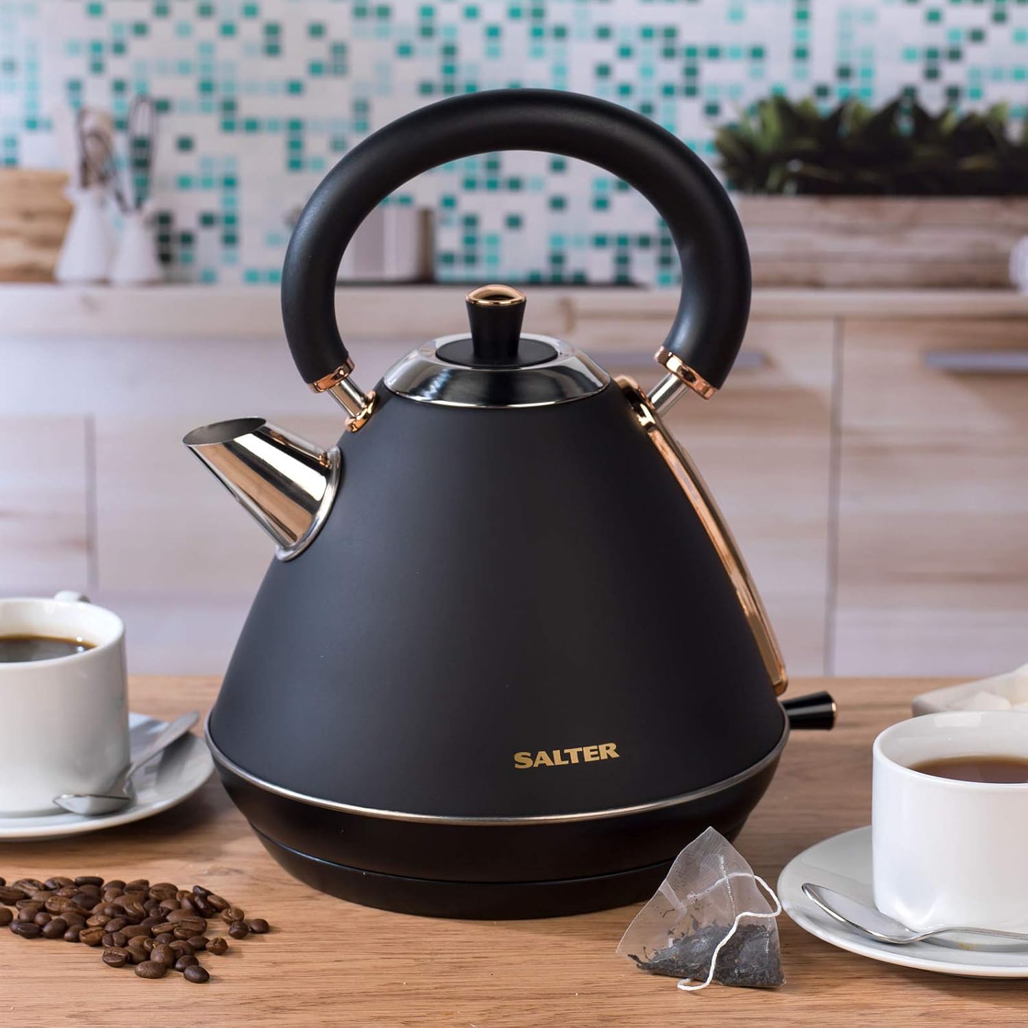 Salter EK2649RG Pyramid Kettle with Rapid, Washable Anti-Scale Filter ...