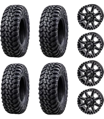 Amazon.com: Four 28x10-14 Tusk TERRABITE 8-Ply Radial UTV Tires on