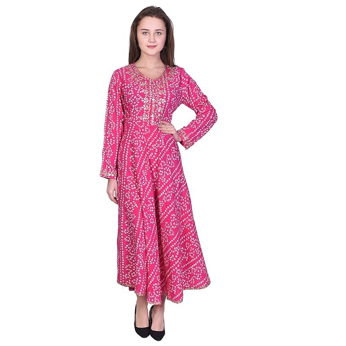 Women's Rayon Flared Kurta