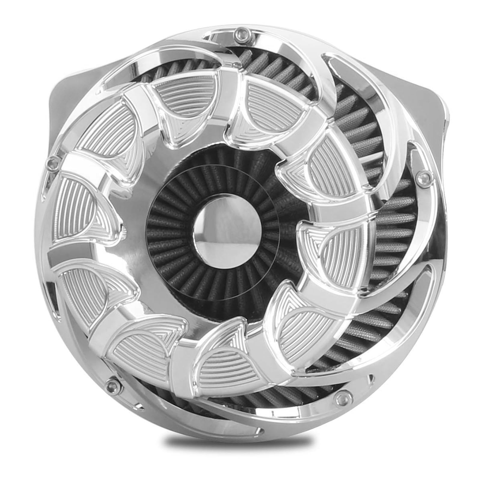 Photo 1 of For harley air cleaner filter Touring street glide road king electra tri trike Dyna Sportster XL 883 1200 Softail air intake (Drift style -Chromed, B-For Softail/Dyna 93-15 ?Touring 01-07)