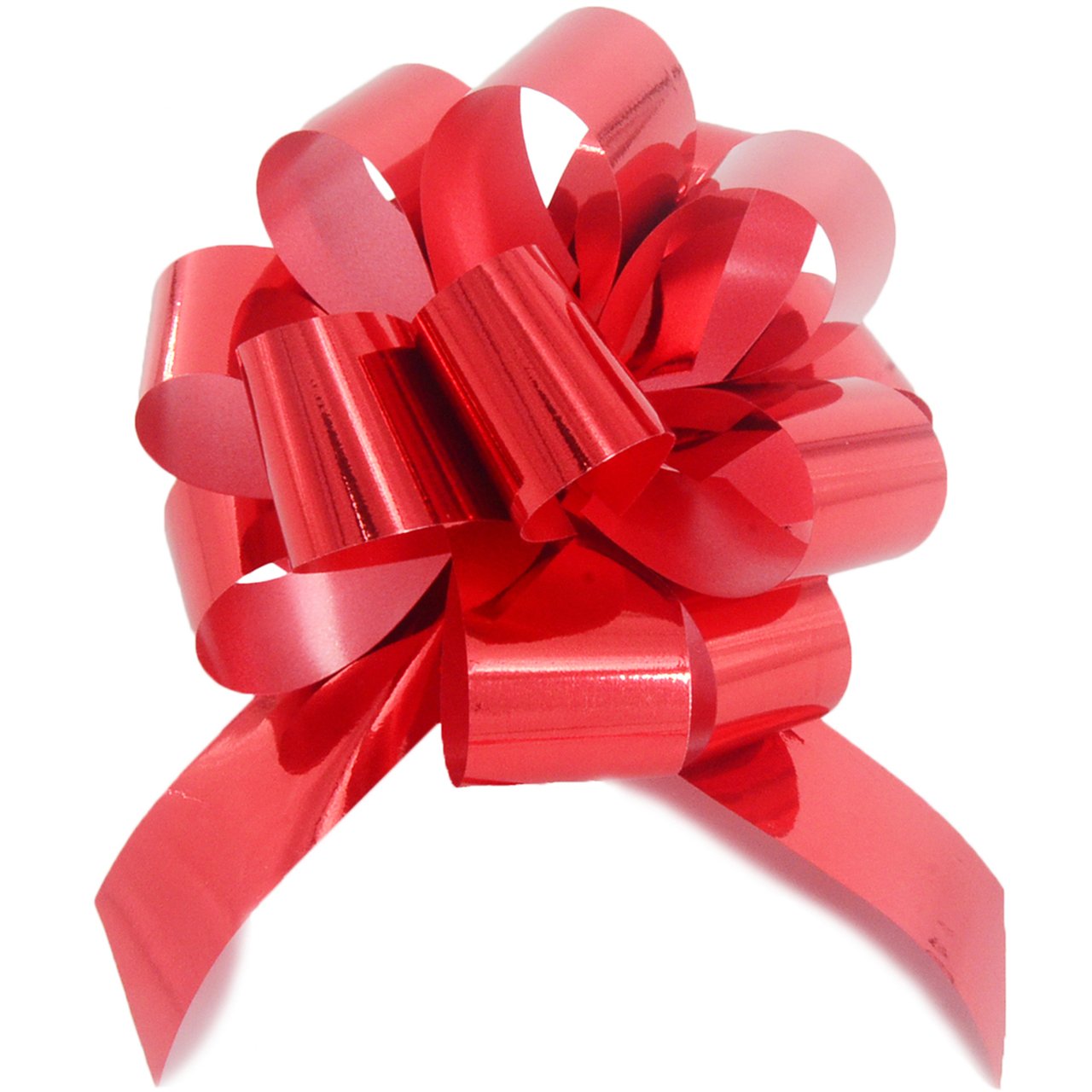 Yeeper Small Pull Bows/ Christmas Gift Knot with Ribbon Strings to Wrap the Box or Floral Decoration, Pack of 9 in diferent colors (White/Red/Pink/Yellow/Green/Blue/Purple)