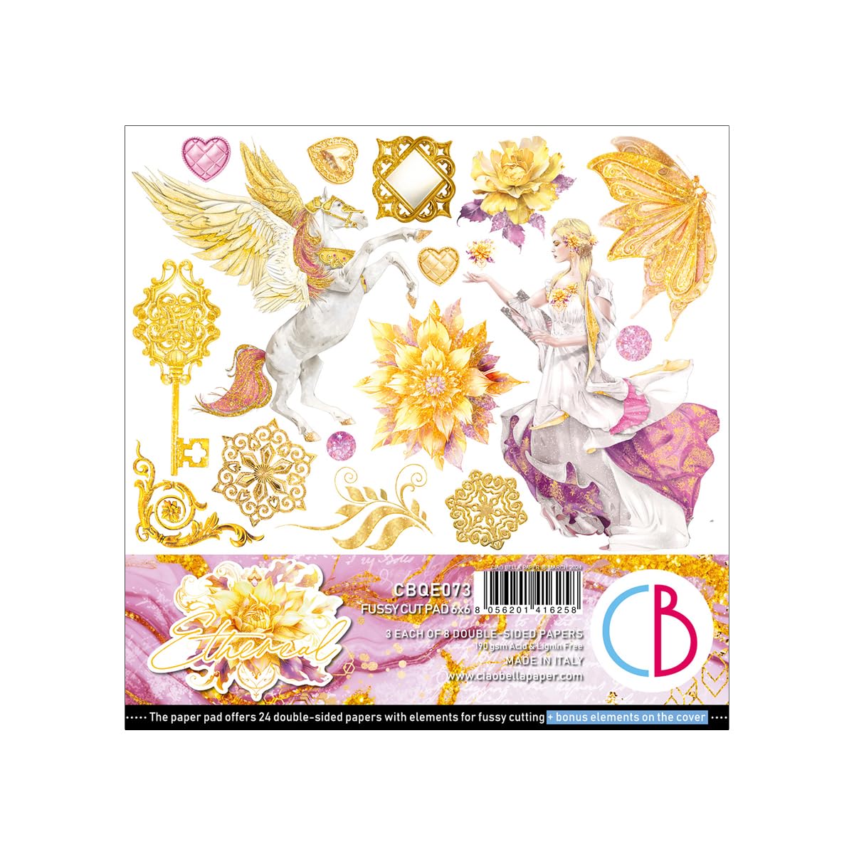 Ciao Bella Ethereal 6"x6" Fussy Cut Pad