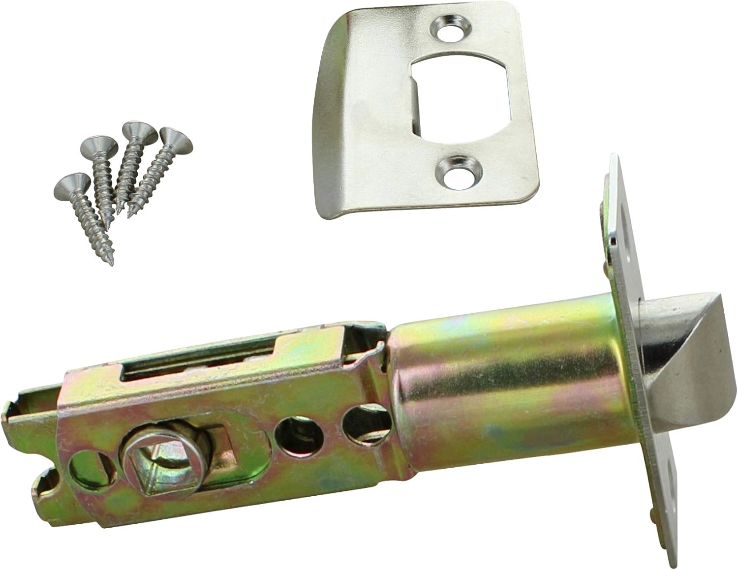 G Decor Pack of 5 x Adjustable Tubular Latch 60 to 70mm Mortice Door Latch, Polished - Image 3