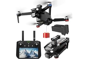 Bingchat Upgraded Professional Drones with Camera for Adults 4K HD, Anti-shake 3 Axis Gimbal, 360° Obstacle Avoidance, Payload Release, Tablet Touch Screen Controller, Up to 5 Miles Range, 84 Minutes Two Batteries, Time-lapse, Follow Me, Rainproof, GPS Safe Height Auto Return