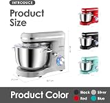 Aucma Stand Mixer 6.2L 1400W Tilt-Head with Dough Hook Wire Beater view 3