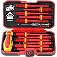 1000V Insulated Electrician Screwdriver Set - 13-Piece Professional Electrical Screwdriver Set Insulation Handle CRV Steel Ma