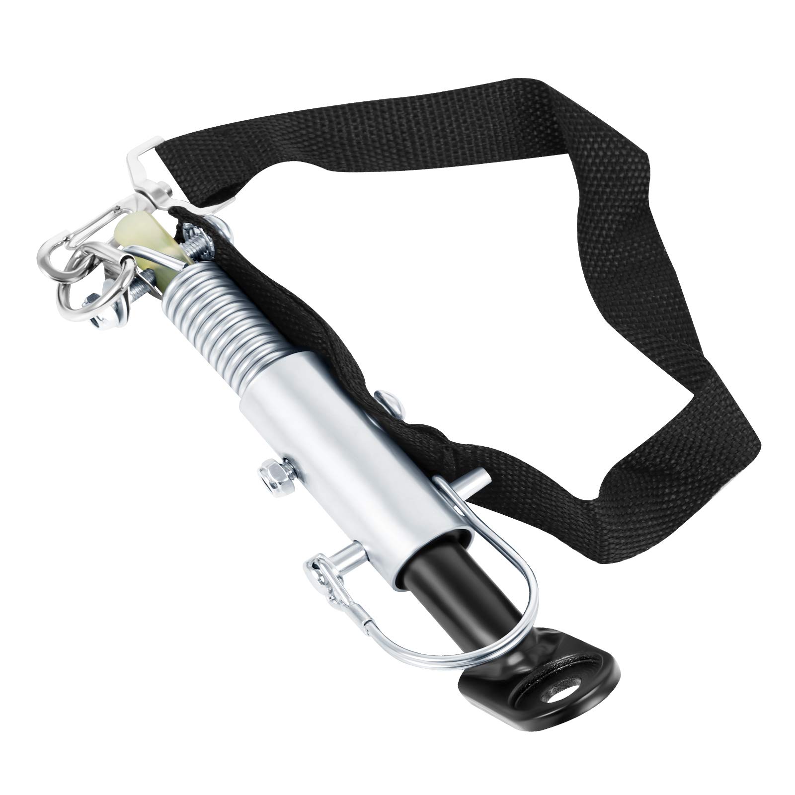 Steel Bicycle Trailer Hitch Coupler with Nylon Strap - Adapter for Mountain & Road Bikes