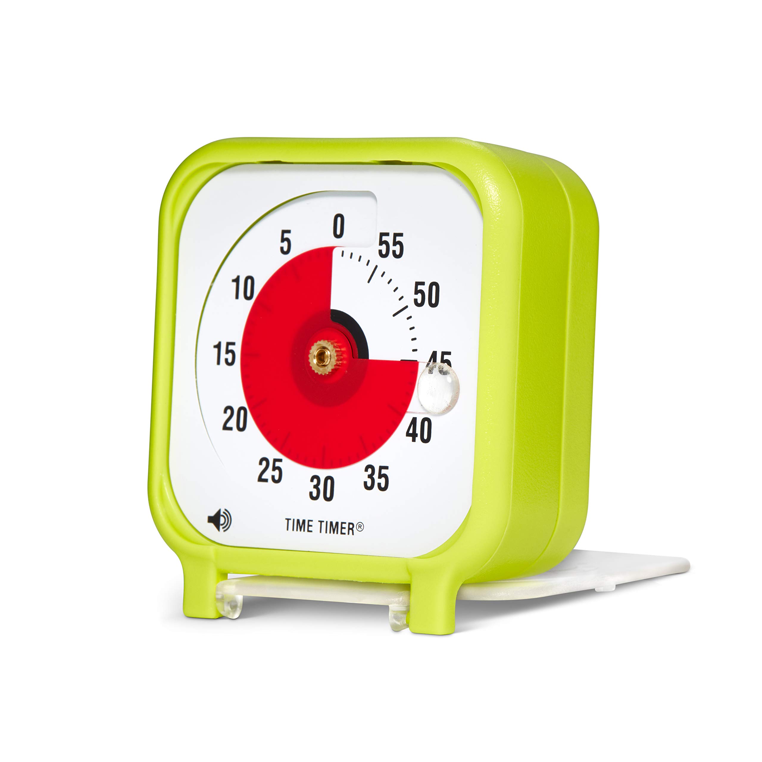 Time Timer Pocket Light Green 8 x 8 cm Visual Timer, a 60 Minute Countdown Timer for Children, Classrooms, Meetings, Kitchen Clock, Adult Office and Home Lesson Tool with Silent Operation