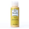 FolkArt Metallic Acrylic Paint in Assorted Colors (2 Ounce), 676 Inca Gold